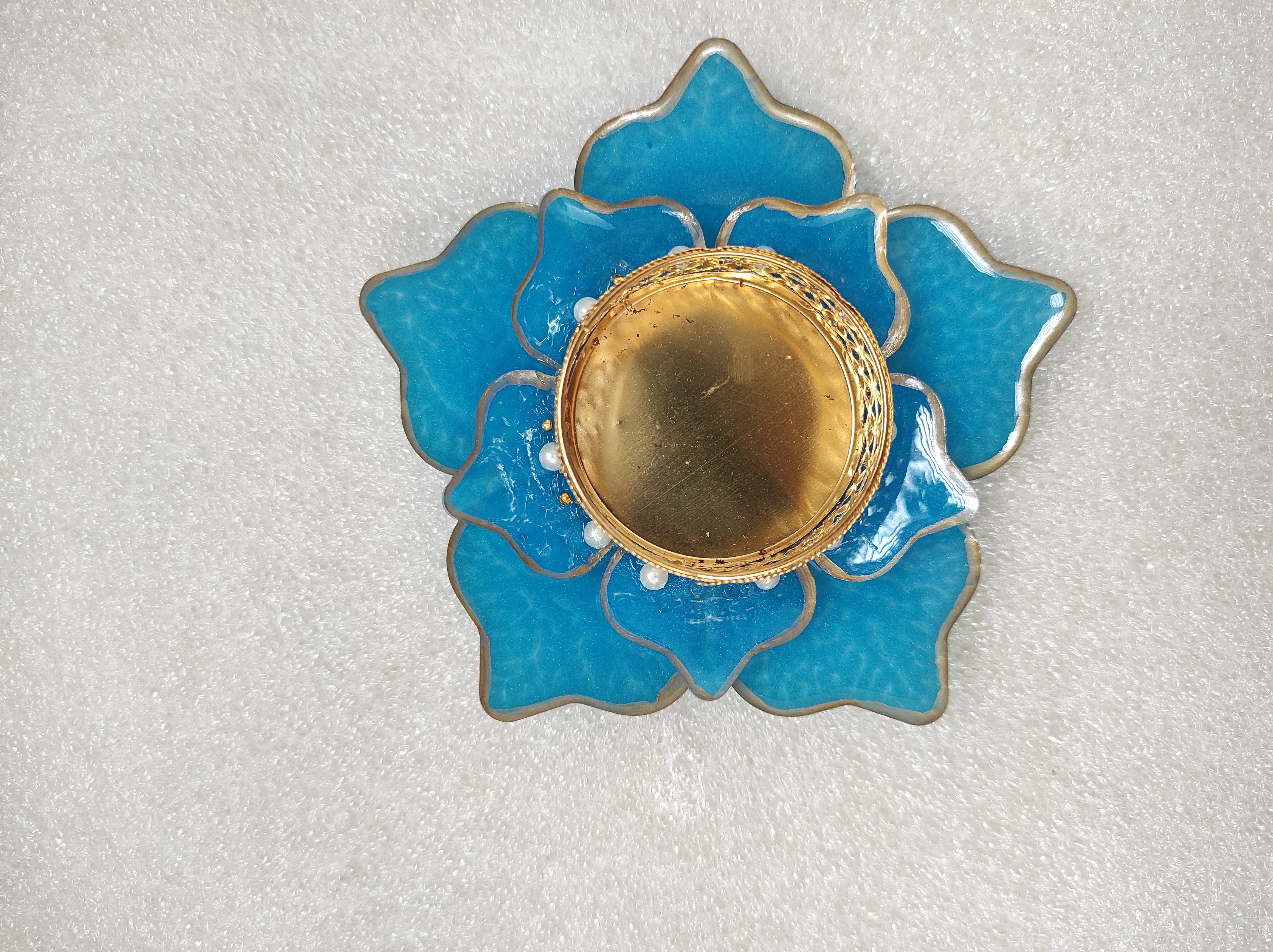 Tealight holder blue